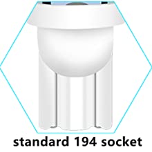 194 لمبات الإضاءة LED للسيارات 6500K Wedge T10 SMD 5050 Chips 4