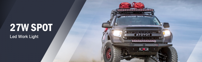 27W بقعة أدى أضواء الطرق الوعرة سوبر مشرق القيادة الضباب الخفيف لشاحنة SUV 0