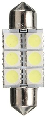 Festoon C5W 5050 6SMD LED أضواء السيارة الداخلية مصباح لمبة قبة أزرق أبيض تيار مستمر 12 فولت 31 مللي متر 36 مللي متر 39 مللي متر 41 مللي متر