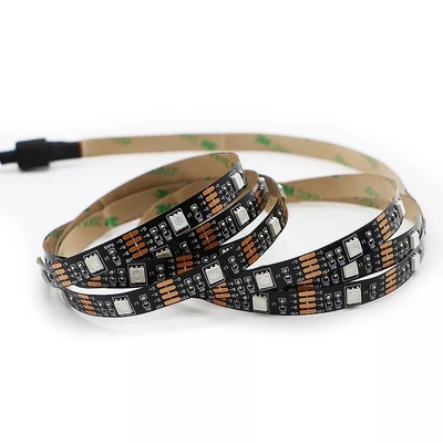 USB مصباح أمامي للسيارة LED أنبوب قطاع SMD 5050 RGB ملون تيار مستمر 5 فولت مرن