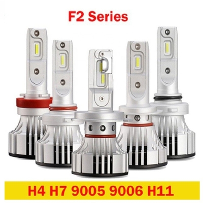 شراء F2 H4 H7 9005 9006 كشافات أمامية LED للسيارات بدون مروحة كشافات ضباب كشافات online manufacture