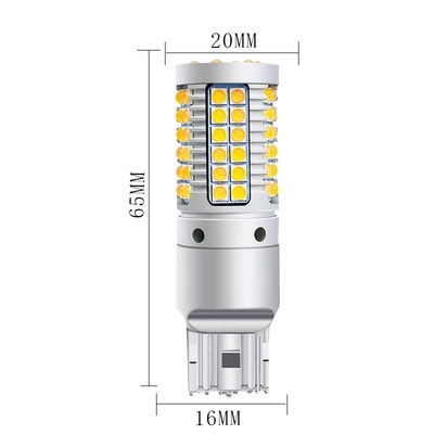 شراء 69smd Ba15s السيارات بقيادة أضواء إشارة الانعطاف 23 واط في Canbus 7440 3030 online manufacture