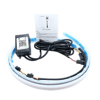 شراء أضواء نيون مضادة للماء للجري النهاري التلقائي RGB APP التحكم DRL 12 فولت online manufacture
