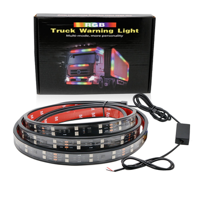 شراء 24 فولت 5050 SMD 5A 2.4m أضواء الغلاف الجوي الداخلي للسيارة مع جهاز تحكم عن بعد للشاحنة online manufacture