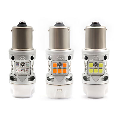 شراء T3 Error Free 1156 BA15S BAU15S Light Bulb 12V 24W White Amber Red Car Motorcycle LED Turn Signal Lights With Ceramics online manufacture