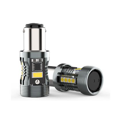 شراء أفضل مبيعات CB7 1157 W/Y Switchback مصباح LED BAY15D BA15D مزدوج الألوان Canbus 28W 2500LM لأضواء الفرامل الإشارية online manufacture
