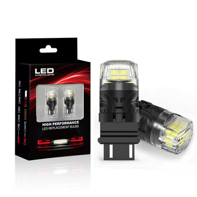 شراء مصابيح BRS LED ذات الطاقة العالية 3157 3057 4157K 3047K P27 / 5W مع عدسة PC 2835 رقائق 700LM 12V لأضواء إشارة مؤخرة الفرامل للسيارات online manufacture