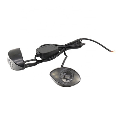 300LM 6000K مخصص للدراجات النارية الصمام المصابيح الأمامية أضواء عين الصقر 10SMD