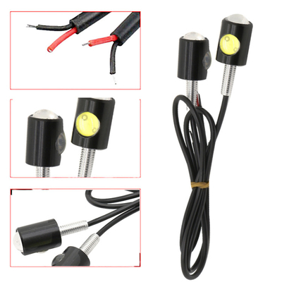 مسمار عدسة عين النسر عكس المصابيح الأمامية LED للدراجات النارية / أضواء LED الخلفية