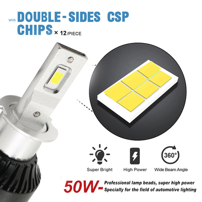 المصابيح الأمامية للسيارة H3 6500K 12-36V LED نظام منتج لمبة الإضاءة الأمامية ومصباح الضباب الأمامي 3000LM 30W