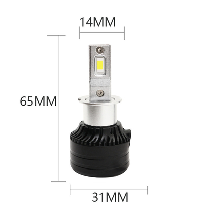 المصابيح الأمامية للسيارة H3 6500K 12-36V LED نظام منتج لمبة الإضاءة الأمامية ومصباح الضباب الأمامي 3000LM 30W