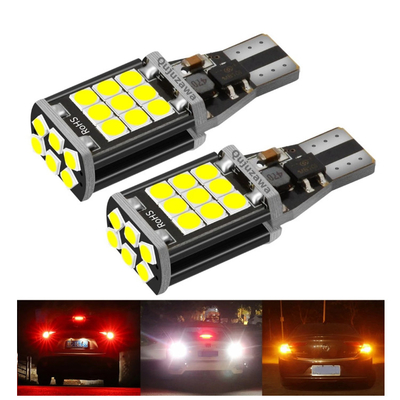 ODM 3030 T15 السيارات الصمام إشارات الانعطاف في Canbus خالية من الأخطاء الفرامل عكس للسيارات