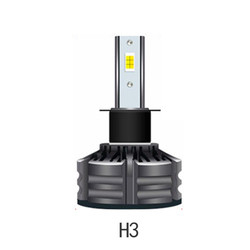 العالمي 3 ألوان ألمع لمبات المصباح LED H1 H3 H4 H7 H11 9005 9006