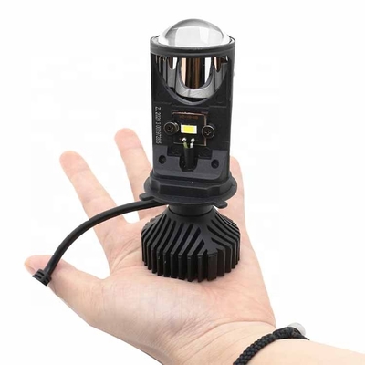 Y6 Mini H4 Bi LED لمبة المصباح للسيارة نظام الإضاءة التلقائي عدسة جهاز الإسقاط