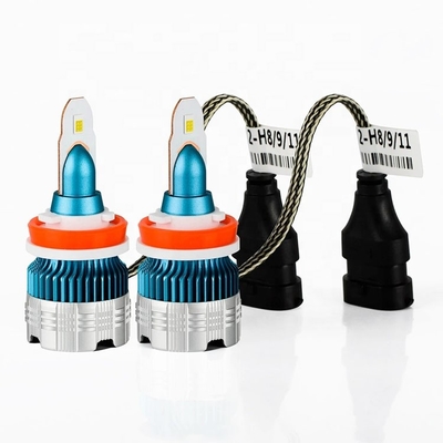 H1 H3 H4 H7 H8 H11 9005 9006 LED لمبات المصابيح الأمامية للسيارة MI2 الضوء الأبيض