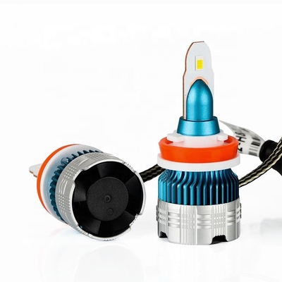 H1 H3 H4 H7 H8 H11 9005 9006 LED لمبات المصابيح الأمامية للسيارة MI2 الضوء الأبيض