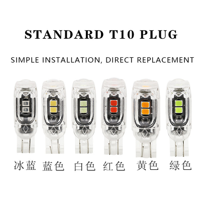 LED عالية السطوع لمبات الإضاءة LED للسيارات T10 3030 5SMD Canbus لوحة ترخيص ضوء السيارة Sidelamp