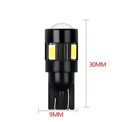 T10 5630 6 SMD غير قطبية بقيادة لمبات الإضاءة الجانبية للسيارة تعديل لمبة LED تيار مستمر 12 فولت