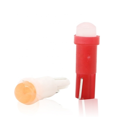 أضواء مؤشر led 12 فولت للسيارات T5 COB 1SMD 3D أحمر / أخضر / أصفر / أزرق / أبيض LED