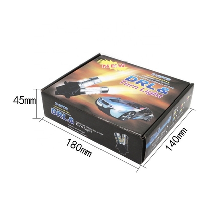 أضواء إشارة الانعطاف LED 2835 42SMD لون مزدوج 7440 T20 CANBUS لمنع اصطراب