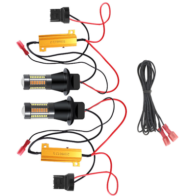 T20 CANUBS LED أضواء الفرامل بدوره إشارة 7440 4014 66SMD أضواء النهار تشغيل الصمام