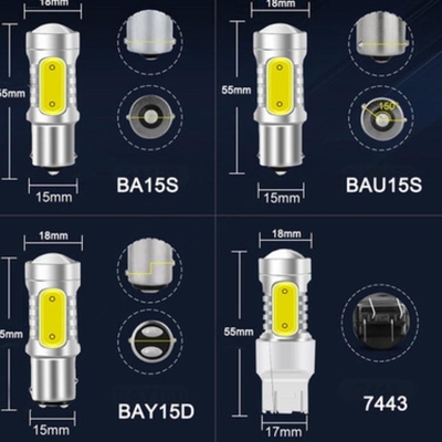 6000K Auto Universal LED Brake Turn Signal Lights للسيارة 7.5W 12V