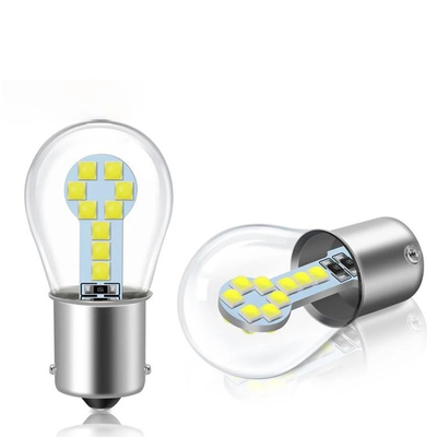 1156 BA15S LED 1157 BAY15D LED أضواء إشارة الانعطاف للفرامل أحادية / مزدوجة الاتصال حربة