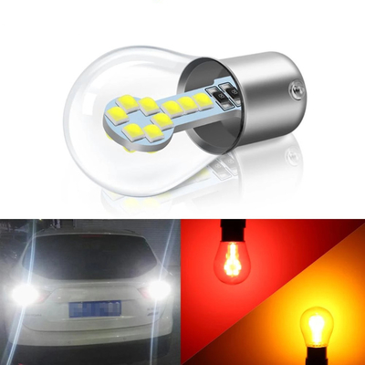 1156 BA15S LED 1157 BAY15D LED أضواء إشارة الانعطاف للفرامل أحادية / مزدوجة الاتصال حربة