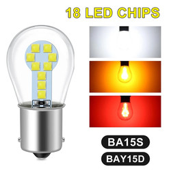 1156 BA15S LED 1157 BAY15D LED أضواء إشارة الانعطاف للفرامل أحادية / مزدوجة الاتصال حربة