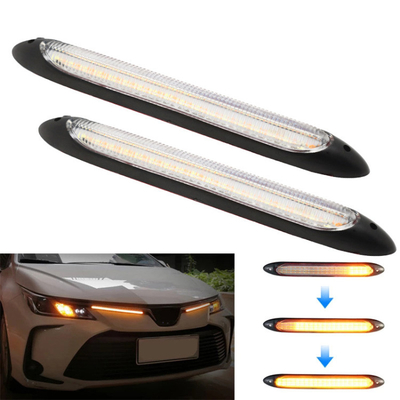 شريط أنبوبي LED مرن متسلسل بلونين للسيارة يعمل خلال النهار