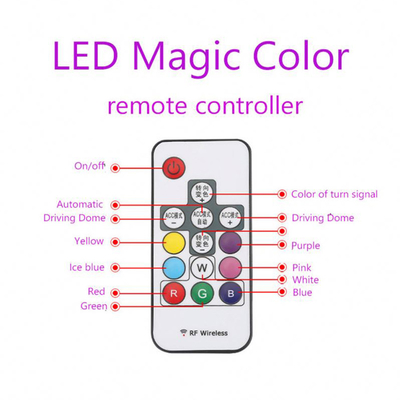 1000lm تعديل أضواء السيارة التجريبية RGB عن بعد تحذير فلاش الذيل ضوء 2835 LED رقاقة