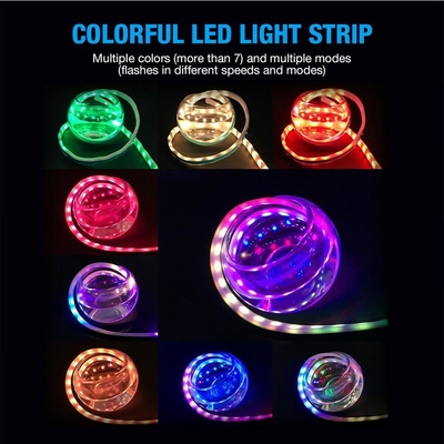 APP التحكم DRL LED ضوء النهار تشغيل ضوء النيون العالمي للماء التبديل RGB