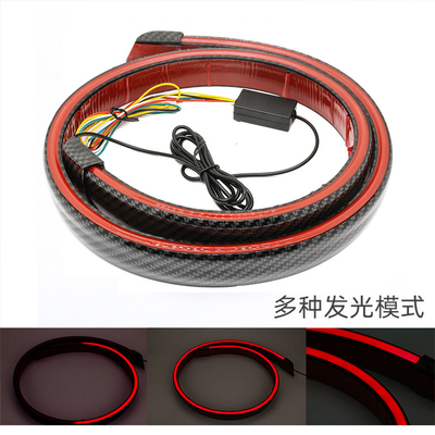 5W 12V سيارة مرنة أدى الذيل ضوء ألياف الكربون للطيار