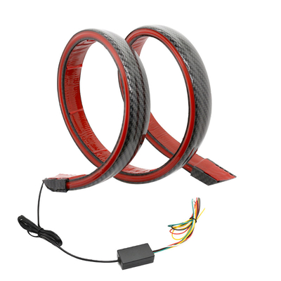 5W 12V سيارة مرنة أدى الذيل ضوء ألياف الكربون للطيار