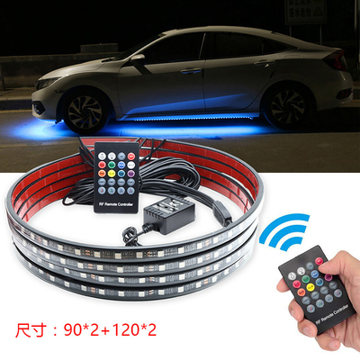 الملونة التحكم الصوتي أجواء سيارة المصباح بقيادة قطاع الزخرفية RF Rgb 5050