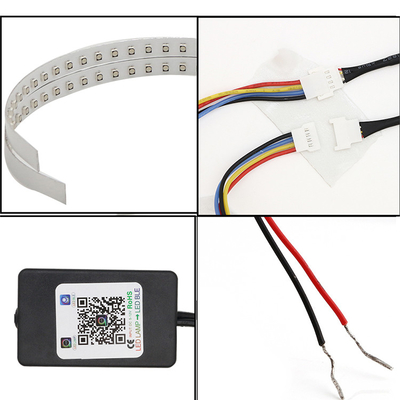 IP 67 LED أضواء السيارة المحيطة APP التحكم المصباح عين الملاك أطقم 360 درجة SMD Demon Halo Rings Kit
