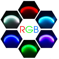 IP 67 LED أضواء السيارة المحيطة APP التحكم المصباح عين الملاك أطقم 360 درجة SMD Demon Halo Rings Kit