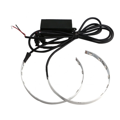 DC12V 5000lm APP التحكم LED أضواء السيارة المحيطة SMD العارض السيارات التصميم شيطان Led هالو خواتم عدة