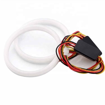 4014 LED أضواء السيارة المحيطة 60mm DRL تشغيل ضوء ثنائي اللون Led Angel Eyes Kit