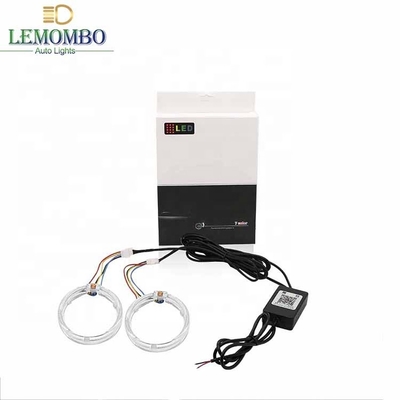 DRL RGB هالو خواتم سيارة الداخلية Led أضواء محيط CCFL عيون الملاك الشيطان 80 مللي متر 95 مللي متر 105 مللي متر 110 مللي متر