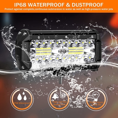 طاقة عالية 200W مصابيح القيادة LED IP68 مواد سبيكة الألومنيوم المقاومة للماء