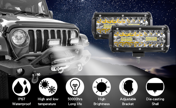 طاقة عالية 200W مصابيح القيادة LED IP68 مواد سبيكة الألومنيوم المقاومة للماء