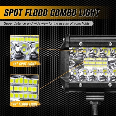 مصابيح القيادة من سبيكة الألومنيوم LED 10-30V LED Light Bar للسيارة