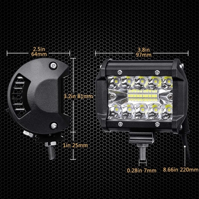 مصابيح القيادة من سبيكة الألومنيوم LED 10-30V LED Light Bar للسيارة