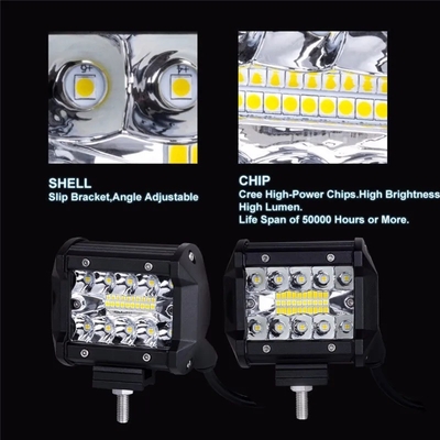 مصابيح القيادة من سبيكة الألومنيوم LED 10-30V LED Light Bar للسيارة