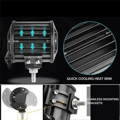 مصابيح القيادة من سبيكة الألومنيوم LED 10-30V LED Light Bar للسيارة