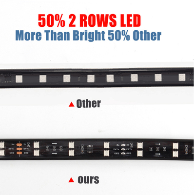 24 فولت 5050 SMD 5A 2.4m أضواء الغلاف الجوي الداخلي للسيارة مع جهاز تحكم عن بعد للشاحنة