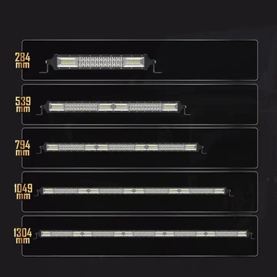 شريط ضوء LED مزدوج الصف للسيارة 200W - 1000W ملف الألومنيوم