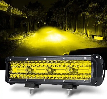 6D عاكس خارج الطريق LED ضوء شريط 4x4 12V 24V صف واحد للسيارات LED ضوء شريط