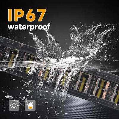 6D عاكس خارج الطريق LED ضوء شريط 4x4 12V 24V صف واحد للسيارات LED ضوء شريط